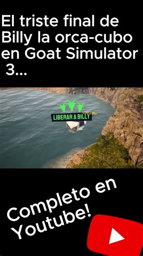El triste final de Billy la orca-cubo en Goat Simulator 3... #goatsimulator #goatsimulator3
