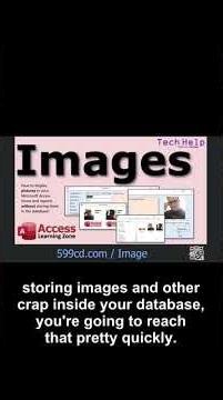 Never Store Pictures Or PDFs Inside Access