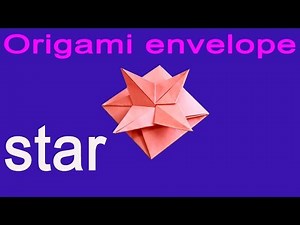 Origami envelope - star