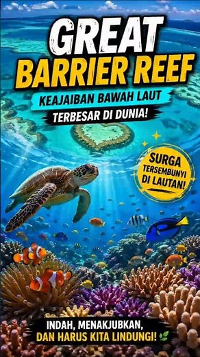 A Hidden Paradise in the Ocean! The World-Famous Beauty of the Great Barrier Reef #short #UniqueF...