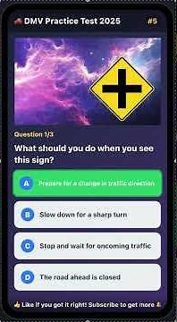 DMV Practice Test 2025 🚦 3 Tricky DMV Questions - Test Your Driving Knowledge!
