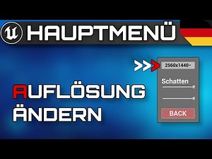 Auflösung anpassen mit Combo Box Widget | Unreal Engine Für Anfänger | UE5 Basic Tutorial Deutsch