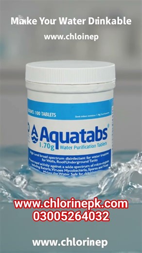 Aquatabs water purification chlorine tablets