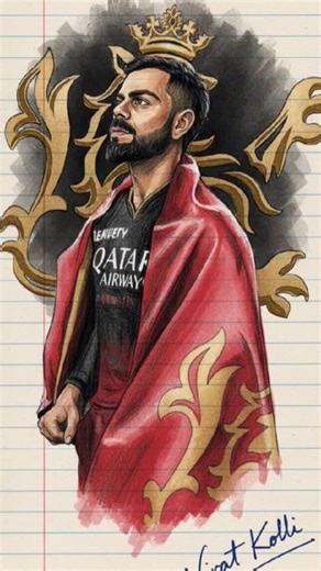 king Kohli sketch drawing #viral #trending
