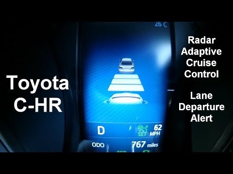 Toyota C-HR radar adaptive cruise control