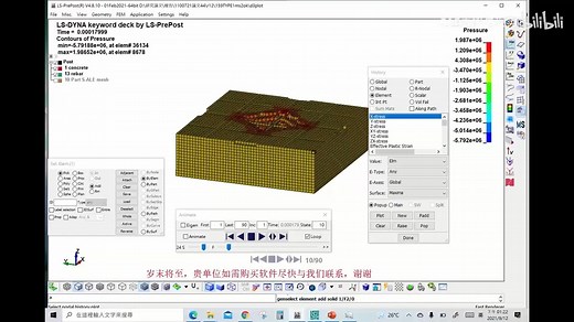 [LS-PrePost中文教程]模型分析与后处理