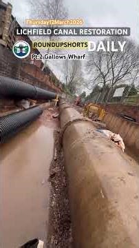 Lichfield Canal ‘Gallows Wharf’ Thursday 12 March 2026 #canal #restoration