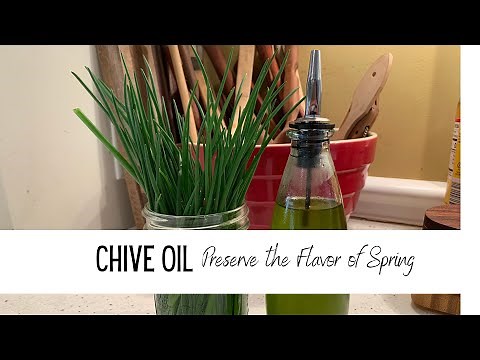 Chive Oil Recipe: Preserve the flavors of Spring