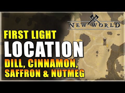 Dill, Cinnamon, Saffron & Nutmeg Herb Locations in New World (First Light)