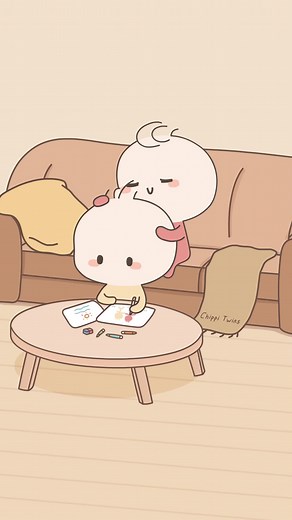 Adorable Twin Babies Playing Together with Chippi Twins Soft Toy