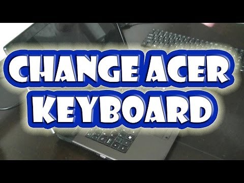 Install New Keyboard On Laptop - Acer Aspire
