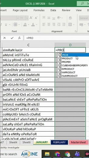 Stop typing again & again! Use Proper Case in Excel! Excel tip: Capitalize first text automatically!