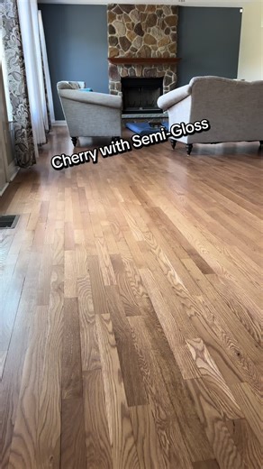 Cherry with Semi-Gloss Hardwood Flooring