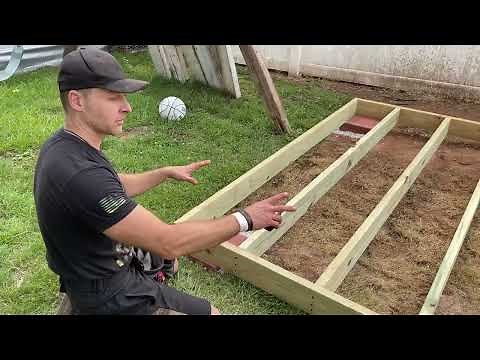 How To Build a solid base for Sauna, shed, gazebo - full and part list (Sauna Build Part 1)