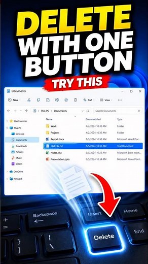 This Keyboard Key Deletes Files Fast