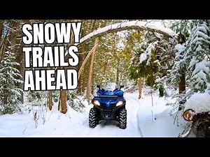 🏁Winter ATV Trail Riding | My First Snow Ride of 2026