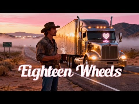Eighteen Wheels - Country Road Trip Song - Emotional Journey of a Trucker | Country Music Trails