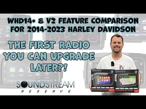 The FIRST Radio You Can Upgrade Later?! SoundStream WHD14+ & V2 Harley Davidson Radio Comparison!