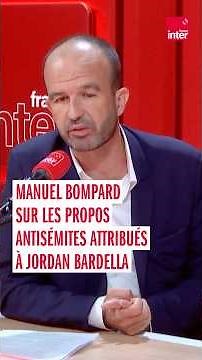 Manuel Bompard on the antisemitic remarks attributed to Jordan Bardella