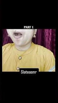 Slate pencil eating asmr video #slatepencilseating #slatepencilcrunching