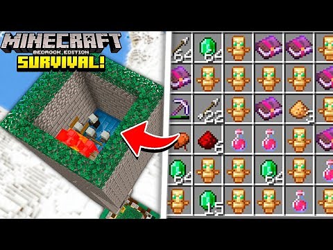 FARM de TOTEM e ESMERALDA MUITO FÁCIL e EFICIENTE! - Minecraft Bedrock Survival (#20)