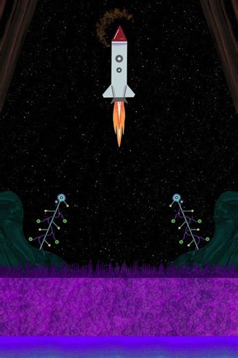 Jumping on Craters. Animation. NFT #procreate #nft #animation