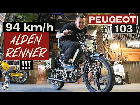 SPECTACULAR! Moped with 94 km/h!! | Peugeot 103 Land Tuning