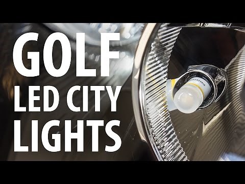 How to: Upgrade to LED city (side/parking) lights, VW Golf