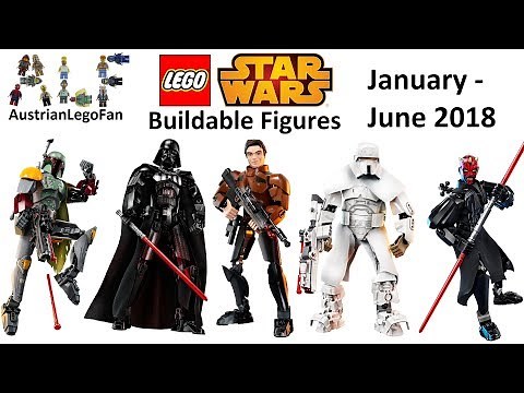 Lego Star Wars Buildable Figures First Half 2018 - Compilation of all Sets - Lego Speed Build Review