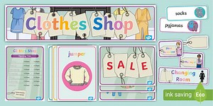 Clothes Shop Role Play Pack