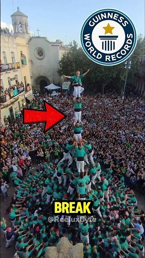World Record Attempt Gone Wrong. Human Tower Almost Snded in Disaster 😱