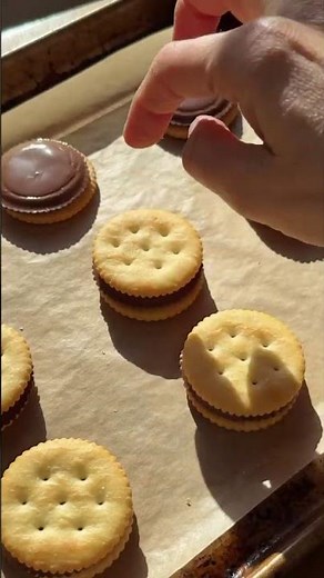 Reese Cup Ritz Cracker Cookies