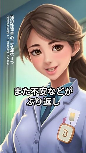 強迫性障害の主な症状3つ【精神科医監修】強迫観念｜確認行為｜巻き込み #Shorts