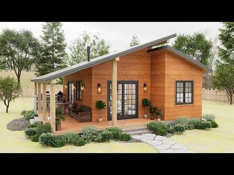 This 753 Sq Ft Cozy Cabin Feels So Warm & Perfect