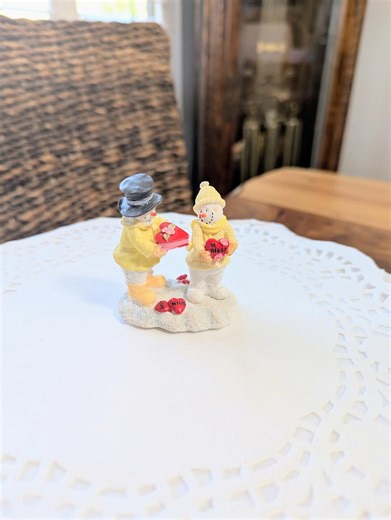 Vintage- Valentine- Ice Sculptures- Kitsch- Figurines- Snowmen- Love and Kisses- Resin- Russ- Gift- Girlfriend- Collector - Etsy