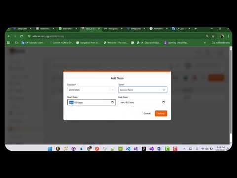 Educat - add a new term for your school on educat portal