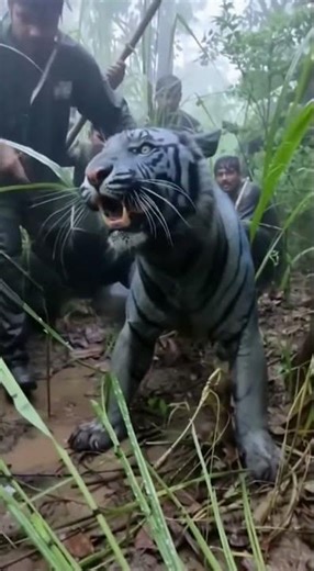 Locals Rescue the Mythical Blue Tiger — Real Footage 🐅💙