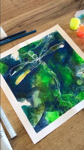 Intuitives Malen 🎨 "Vereinigung" | Aquarell & Acryl | Demnächst auf meinem Kanal....