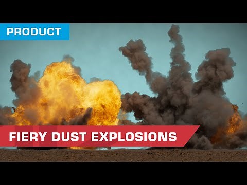 Fiery Dust Explosions Stock Footage Now Available | ActionVFX