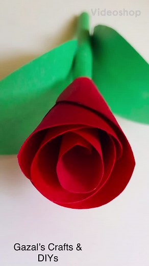 Easy Paper Rose Craft Tutorial