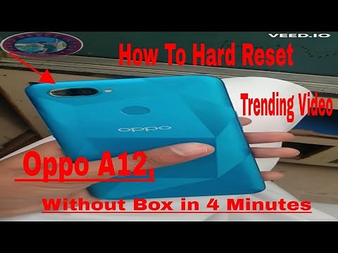 hard reset on your Oppo A12 and remove the forgotten PIN lock (factory reset) | Recovery mode