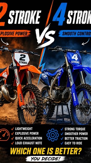 2 Stroke vs 4 Stroke Dirt Bikes 🏁 #dirtbike #2stroke #4stroke #motocross #enduro #dirtbikelife