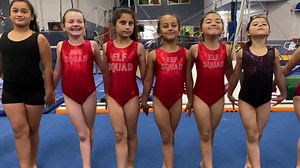 November 8, 2019 The Elf Squad line up… | Gymnastics World