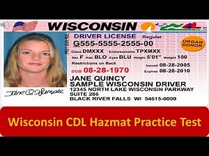 Wisconsin CDL Hazmat Practice Test