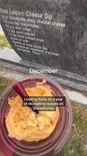 Visited 5 people’s beautiful recipe gravestones, talked to and met with some amazing people to learn about their family food legacies, and did a lot of trial and error cooking. Ciao 2023! #gravetok #cemeterytiktok #recipegravestone #gravestonerecipe #cemeteryexplorer #cemeterytok #foodtok
