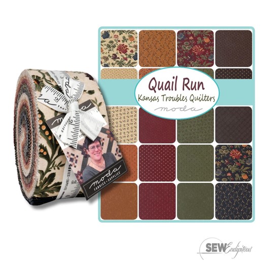 Quail Run | Kansas Troubles Quilters for Moda Fabrics | Jelly Roll® | 9830JR - Etsy