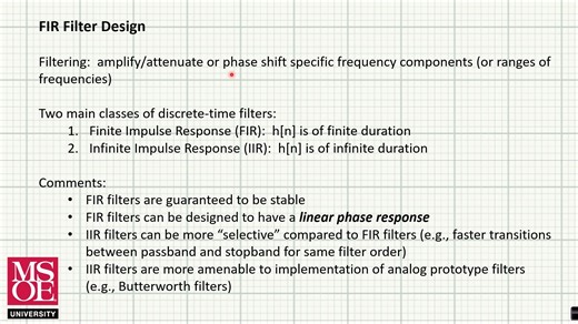 数字信号处理 中文字幕 EE3221 Lecture 10: FIR Filter Design: Window Method
