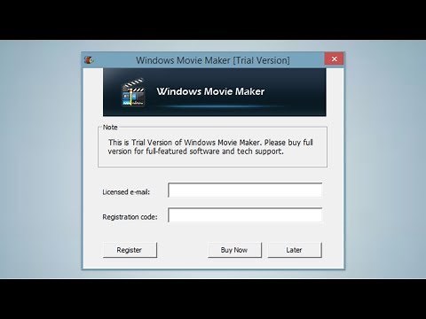 Windows Movie Maker Trial Version Error Fixed [Email and registration code] | Register Error FIXED