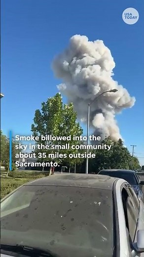 California fireworks warehouse explosion causes fire #Shorts
