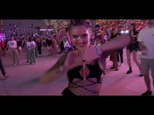 Hot Girls dancing and having fun at Saga Music Festival